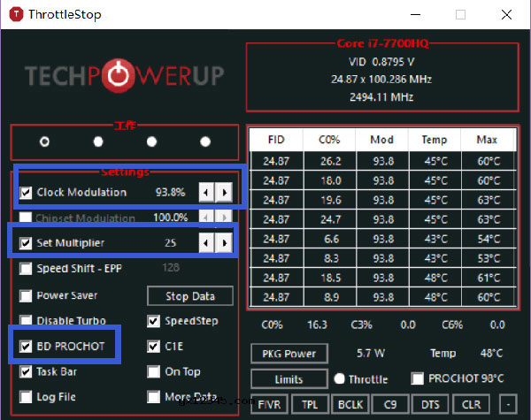 ThrottleStop汉化版