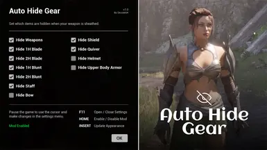 《上古卷轴4：湮灭重制版》MOD|自动隐藏齿轮|下载