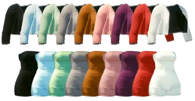 《赛博朋克2077》MOD|休闲毛衣连身裤|下载