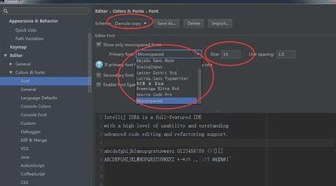 intellij idea修改主题样式字体的详细教程