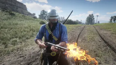 《荒野大镖客2》MOD|机械战警头盔外观|下载