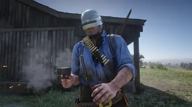 《荒野大镖客2》MOD|机械战警头盔外观|下载