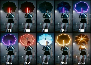 《赛博朋克2077》可用的雨伞MOD