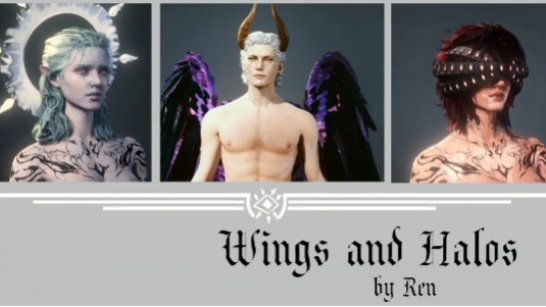 《博德之门3》天使的翅膀与光环MOD