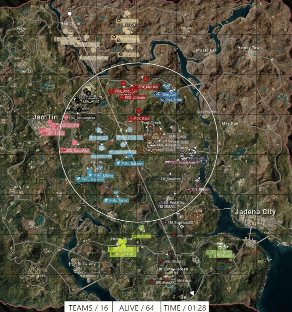 《PUBG》EWC預選賽小組賽第一輪：TCY強勢表現(xiàn)領跑