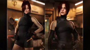 《赛博朋克2077》无袖高领毛衣MOD