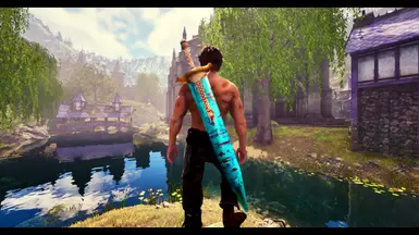 《上古卷轴4：湮灭重制版》MOD|黑暗之魂2月光巨剑|下载