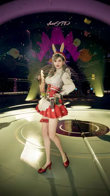 《最终幻想7：重生》MOD|蒂法蘑菇兔连衣裙|下载