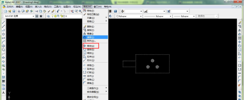 AutoCAD2007如何使用图形移动