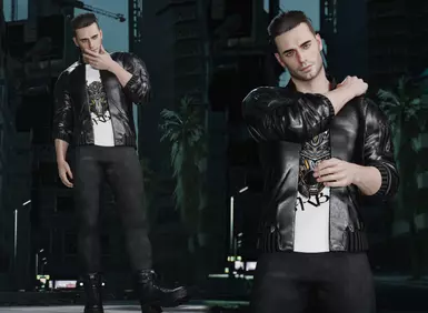 《赛博朋克2077》男性街头服饰MOD