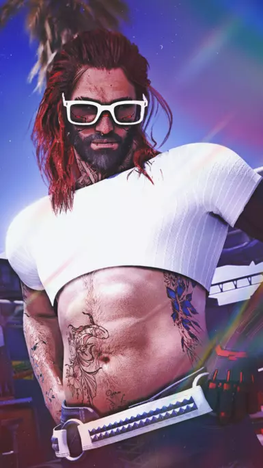 《赛博朋克2077》超大号时髦墨镜MOD