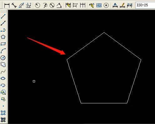 autocad2007怎么画五角星图形