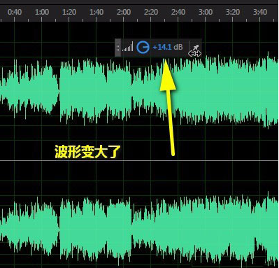 audition怎么扩大音频波纹