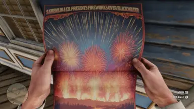 《荒野大镖客2》MOD|黑水烟花|下载