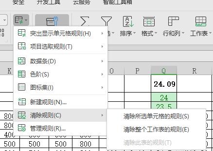 wps表格数值设置按条件自动变色的详细步骤