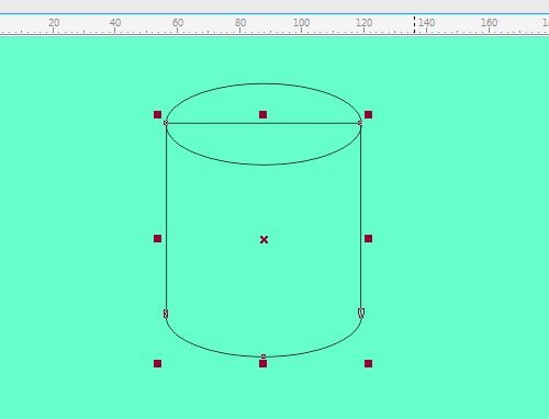 CorelDRAW X7怎么绘制圆柱形