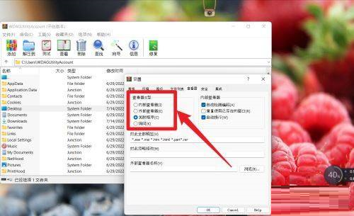 WinRAR如何设置查看器类型