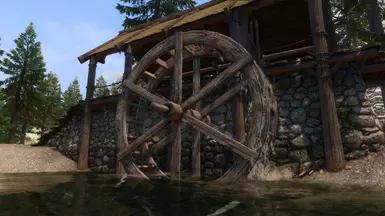 《上古卷轴5：天际重制版》水车模型增强MOD