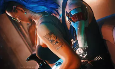 《赛博朋克2077》武士塔罗牌纹身MOD