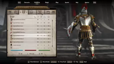 《上古卷轴4：湮灭重制版》皇居和守望盔甲MOD