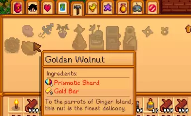 《星露谷物语》MOD|可制作的金胡桃木|下载