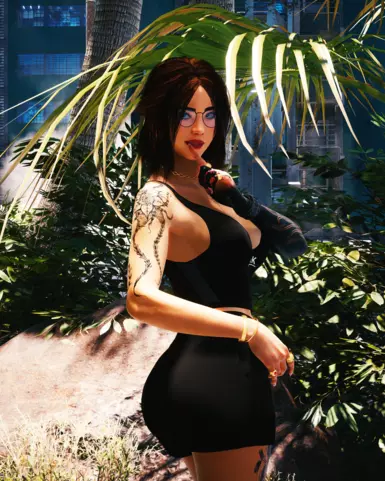 《赛博朋克2077》手臂花纹身MOD