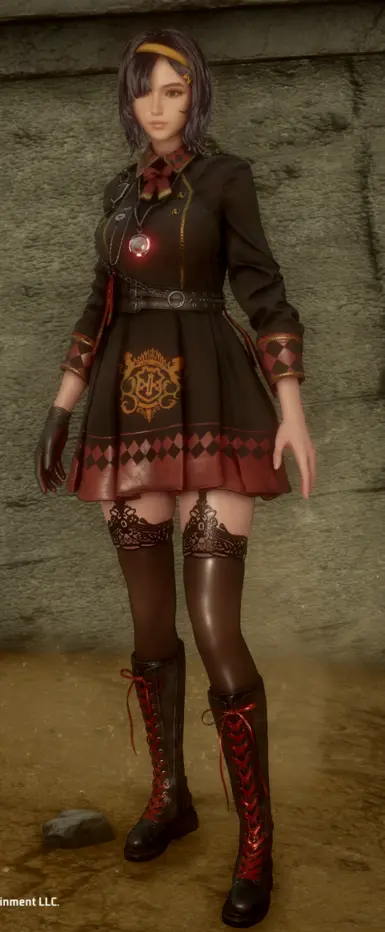 《剑星》MOD|较短的黑色全裙和高跟鞋|下载