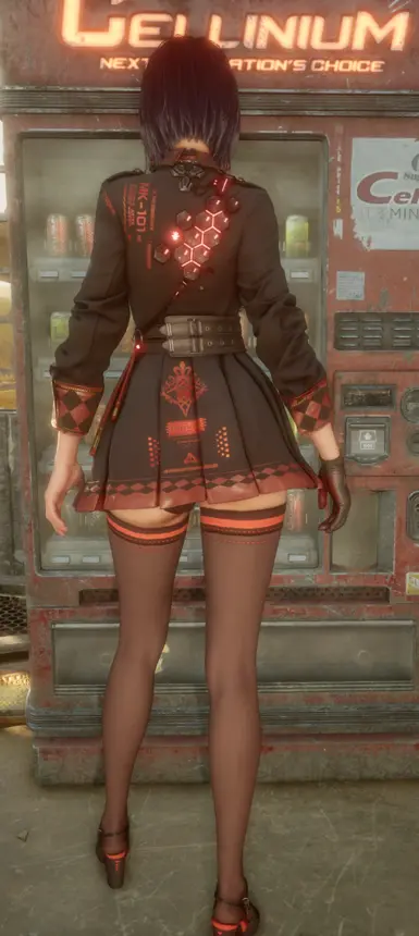 《剑星》MOD|较短的黑色全裙和高跟鞋|下载