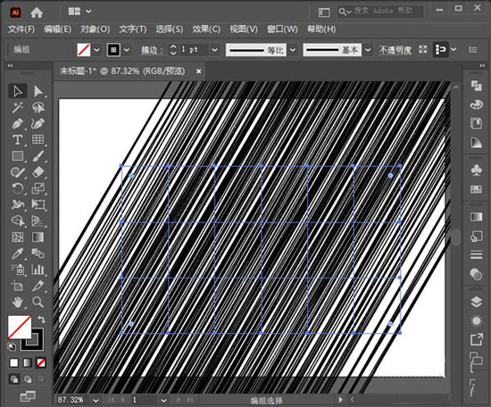 ai怎么绘制渐变光线线条