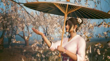 《赛博朋克2077》MOD|中国油纸伞|下载