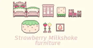 《星露谷物语》MOD|草莓奶昔家具|下载