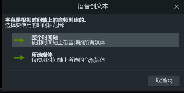 Camtasia如何自动生成字幕