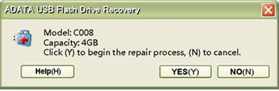 ADATA USB Flash Drive Recoveryv1.2.9.85