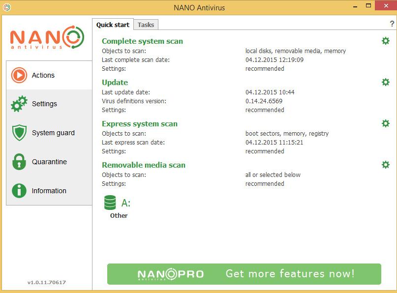 NANO AntiVirusv1.0.134.9038