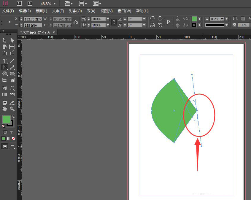 indesign中如何把圆角变直角