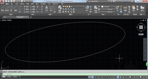 AutoCAD2019怎么绘制椭圆形