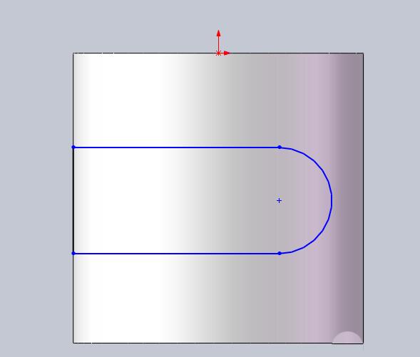 Solidworks切除圆柱中间一部分的操作步骤