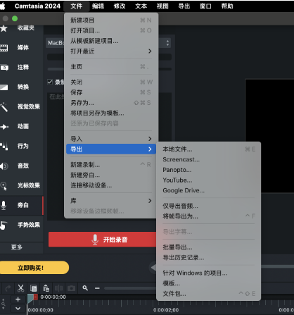 Camtasia怎么消除背景噪音