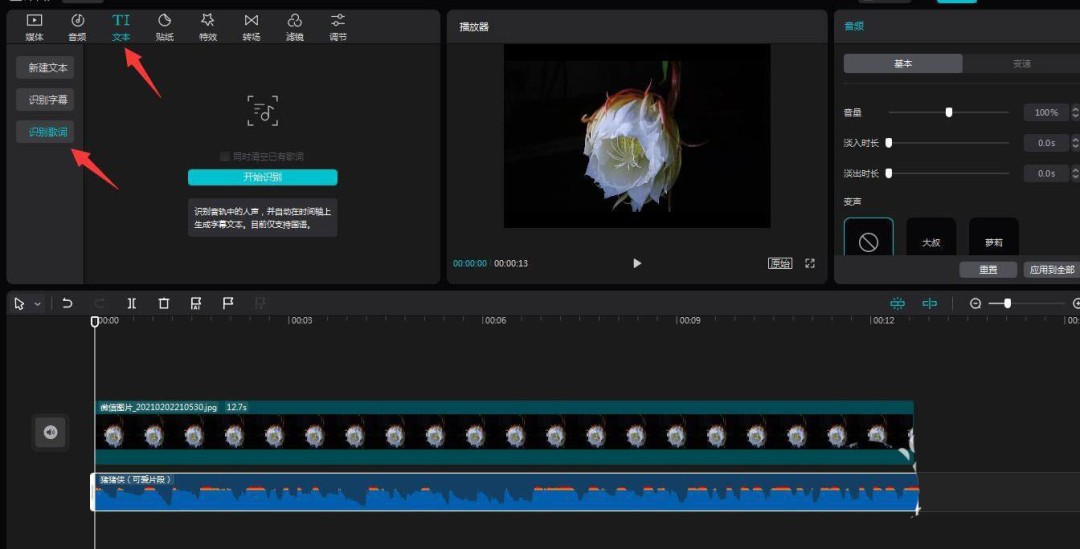 剪映颜色逐字覆盖动画的制作技巧