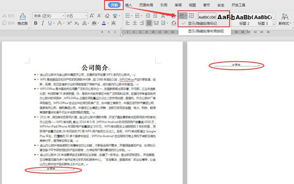 WPS文档如何删除多余的空白页
