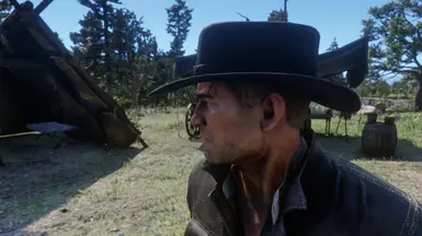 《荒野大镖客2》MOD|黑色经典帽子|下载