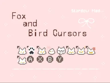 《星露谷物语》MOD|狐狸和鸟光标|下载