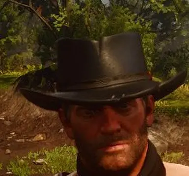 《荒野大镖客2》MOD|亚瑟的全黑帽子重制版|下载