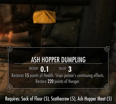 《上古卷轴5：天际重制版》MOD|可煮灰斗肉和腿|下载