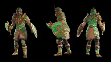 《上古卷轴4：湮灭重制版》青铜绿玻璃装甲和武器MOD