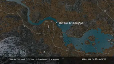 《上古卷轴5：天际重制版》黑刺李钓鱼点MOD