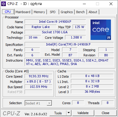 i9-14900KFƵ9.13GHz¼й