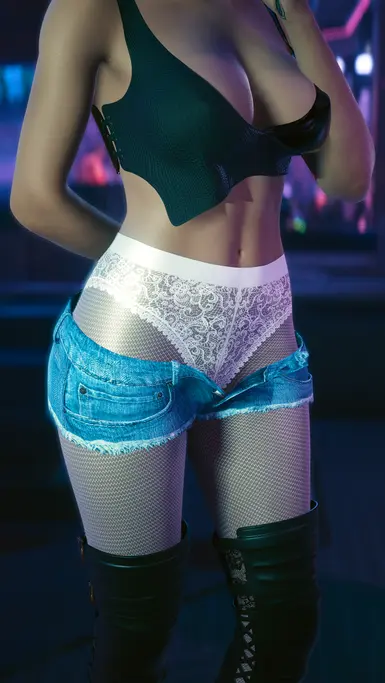 《赛博朋克2077》MOD|尼龙紧身裤|下载