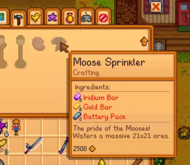 《星露谷物语》MOD|驼鹿洒水器|下载