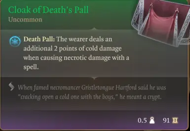 《博德之门3》MOD|坏死武器和古玩|下载